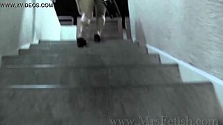 jasmeen lefleur teases with her legs in heels while walking