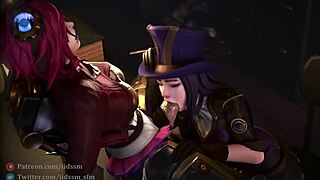 Caitlyn explores the cartoon world.