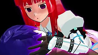 Girl B Hero Battles Monster Lord In Intense Anime Scene 37