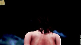 exploring the inn in anime game adventure