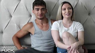 hung teen realizes he's not ready for phat ass 😏