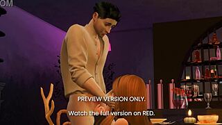 Is this dinner date turning into naughty hentai sex?