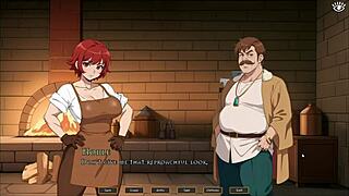 Tomboy Love In Hot Forge Hentai Game. Risky Doggystyle Outdoor Fuck In Front Of Strangers.