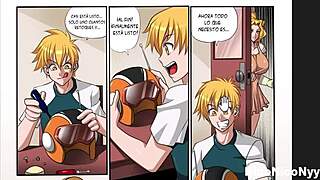 hermosa otaku tetona recibe una gran polla por su coño sabroso