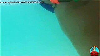 Me, my husband, and my unicorn getting wild on a public beach