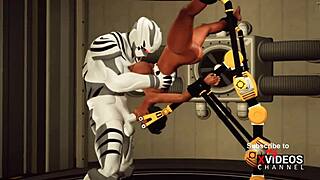 Does this big tits beauty love getting fucked hard in restraints?