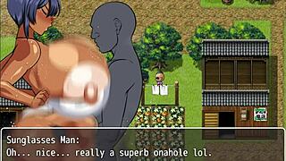 Tanned girl Natsuki hentai game ep 18 fucked all night long by the perverted ghost