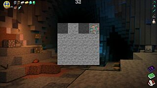 hornycraft parody hentai ep 49 with double creampie on alex's tight pussy