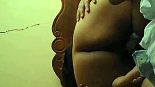 This girl with a big natural ass and tits is showing off her curves in a casual way