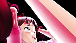 3D cartoon hentai with Haruka's charm