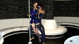 Beauty officer takes a hard pounding in wild 3D animation scene part 02.