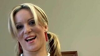 Innocent blonde babe in nude casting interview