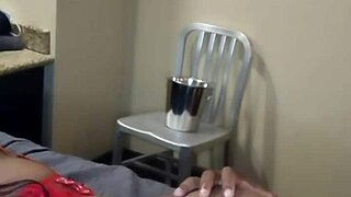 Prince rock licks that beautiful chocolate booty from latina colombian babe!