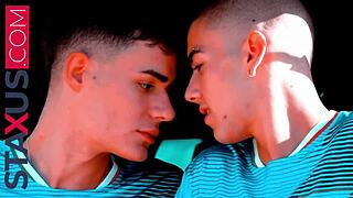 Twink Friend Resists After Sport Training