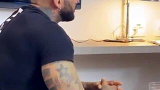 Hey, this tattooed hetero fucks the gay doctor bareback in hospital