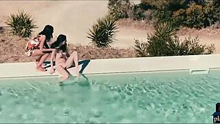 Voyeuristic Brunette Watches Hot European Couple Fuck