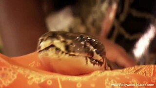 She was dancing lying down, then gave an epic handjob!