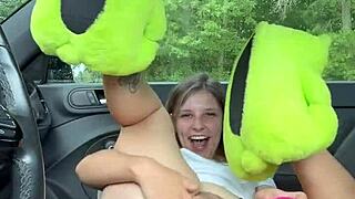 psycho slut auditions desperately with dildo and squirting