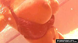 I Messed Up Covering Maserati's Huge Ebony Tits with Cum