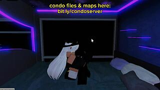 we fucked in the bed condo, deepthroating and blowing his cock