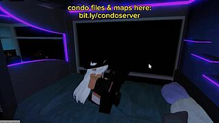 we fucked in the bed condo, deepthroating and blowing his cock