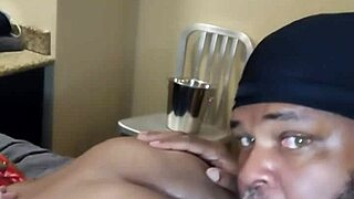 Prince rock licks that beautiful chocolate booty from latina colombian babe!