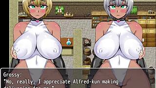 while i work, my friends tease the pervert grabbing their big tits