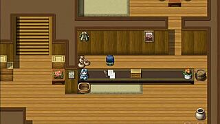 while i work, my friends tease the pervert grabbing their big tits