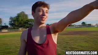 Hot gay sex after sweaty workout, damn it’s intense!