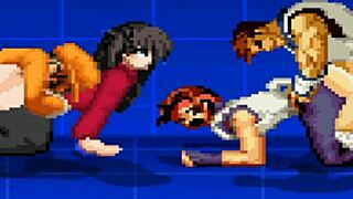 yuri and rin embark on an anime game adventure