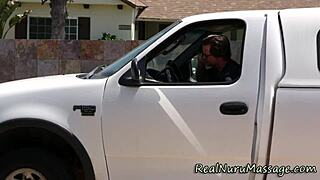 Damn, That Hot Latina Masseuse Knows How to Fuck During Nuru Massage!