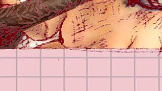 milf blowjob on dark big dick in hentai drawing