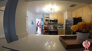 quickie sex with latina in lingerie leads to squirting orgasm