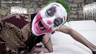 joker dominates harley queen giulia diamond in piss scene