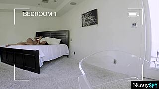 Boss Catches Nanny Amia Miley Rubbing Her Wet Pussy Instead Of Working