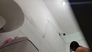 spying on her showering after school is so sneaky 😏