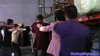 Amateur twinks get initiated in dorm after wild assfucking. They loved every second of college life!