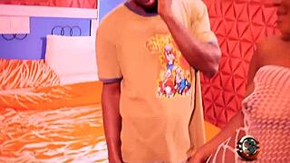 Big Booty Friend Blows Cock Like A Slut!