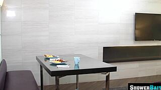 Michael gets a surprise cock in the shower. Unexpected rimjob follows.