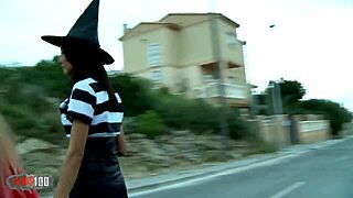 halloween sluts fucked hard by old pervert on a crazy wild night!