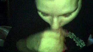 Cocksucking amateurs perform intense blowjob on cock