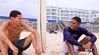 Gay surfer gets fucked in POV