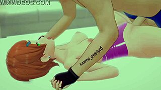 Gwen's Dick Play Ends in Cum Bath