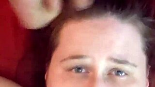 Amateur Receives Face Cum Dump