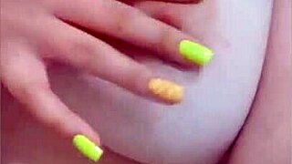 Feel these big tits as I touch them roughly outdoors?