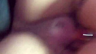 that slut riding anal toys and getting a creampie in her ass