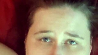 Amateur Receives Face Cum Dump