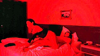 Watching Horror Flick Turns Into Hot Ebony Action With Him