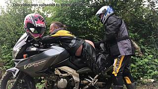 Nymphofist Gay Biker Takes Extreme Anal Fisting Hard!