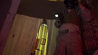 czech blonde teen in uniform teases with blowjob